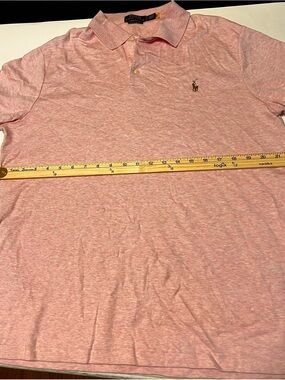 Polo by Ralph Lauren Classic Fit Heather Pink Polo Shirt size small